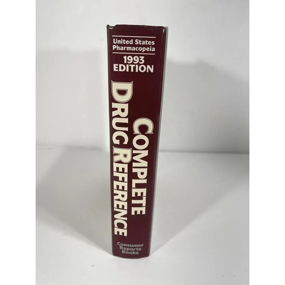 Complete Drug Reference Hardcover United States Pharmacopeia‎ Book 1993 Edition
